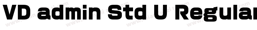 VD admin Std U Regular字体转换